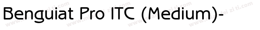 Benguiat Pro ITC (Medium)字体转换